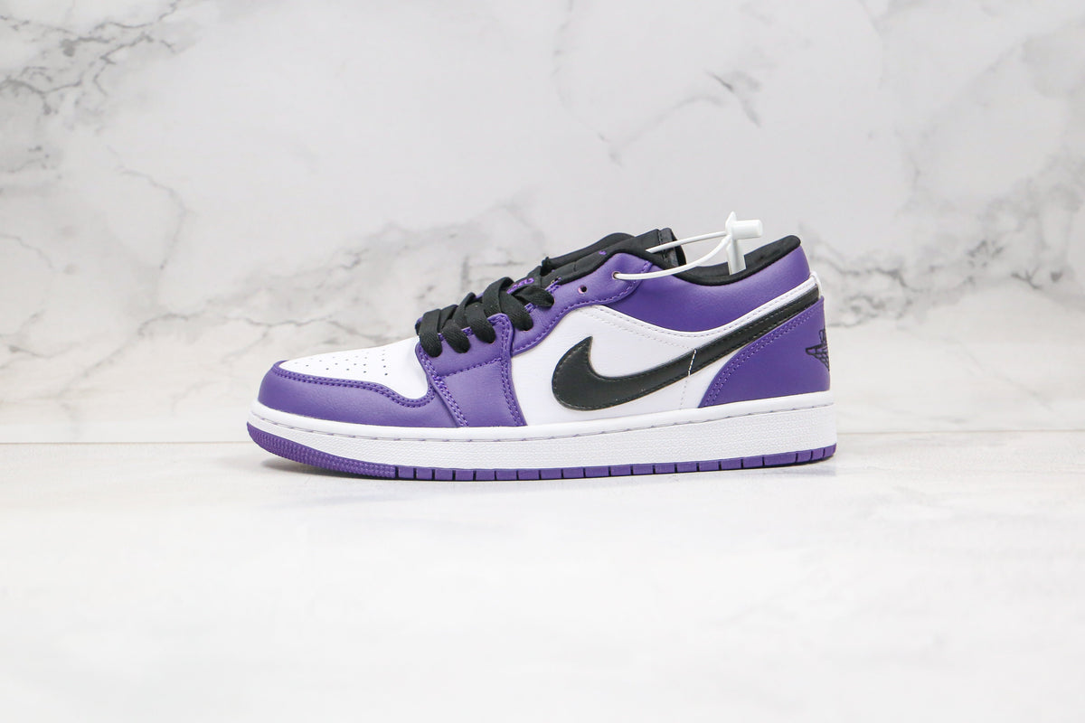 Jordan 1 Low Court Purple White