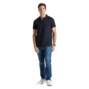 CAMISETA POLO MASCULINA TMH GOLA V REGULAR FIT